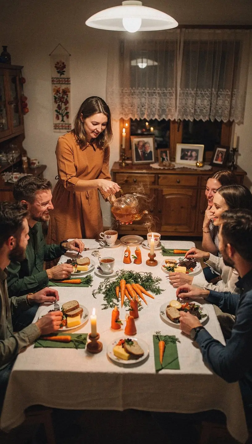 Záber na čerstvé mrkvové semienka rozložené na drevenej doske.